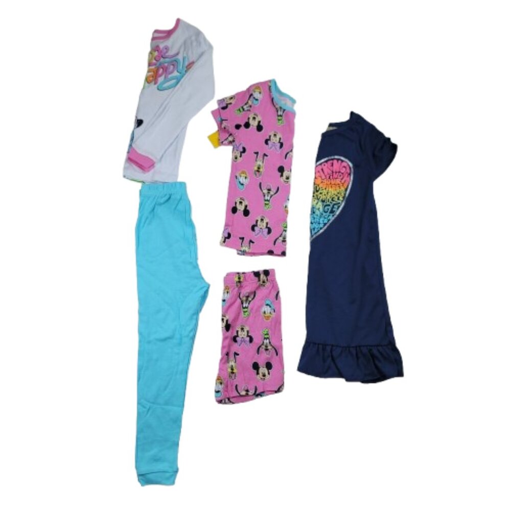 Disney Mickey & Minnie Mouse Pajama Bundle Kids Sleepwear Set Lot 2 Sets